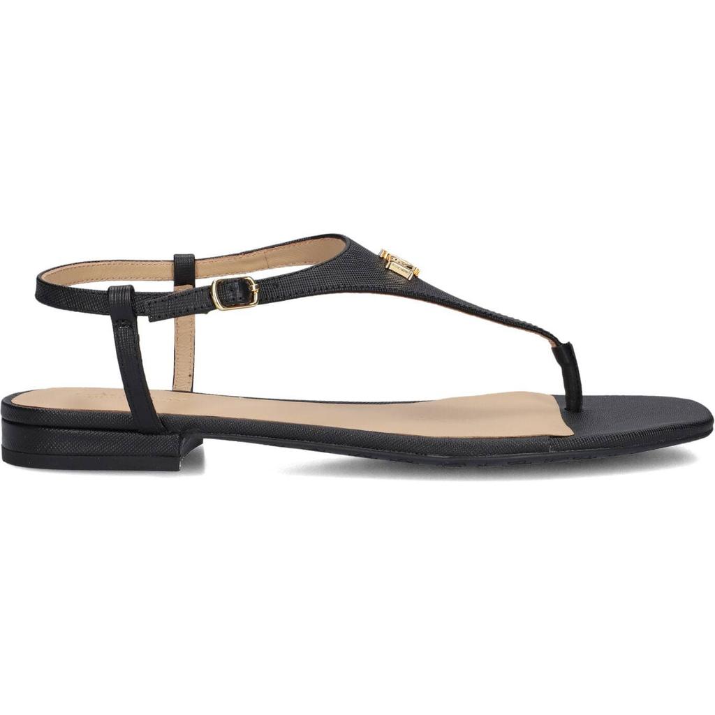 Lauren Ralph Lauren Sandalen Everley 2 Flat Sandal Zwart