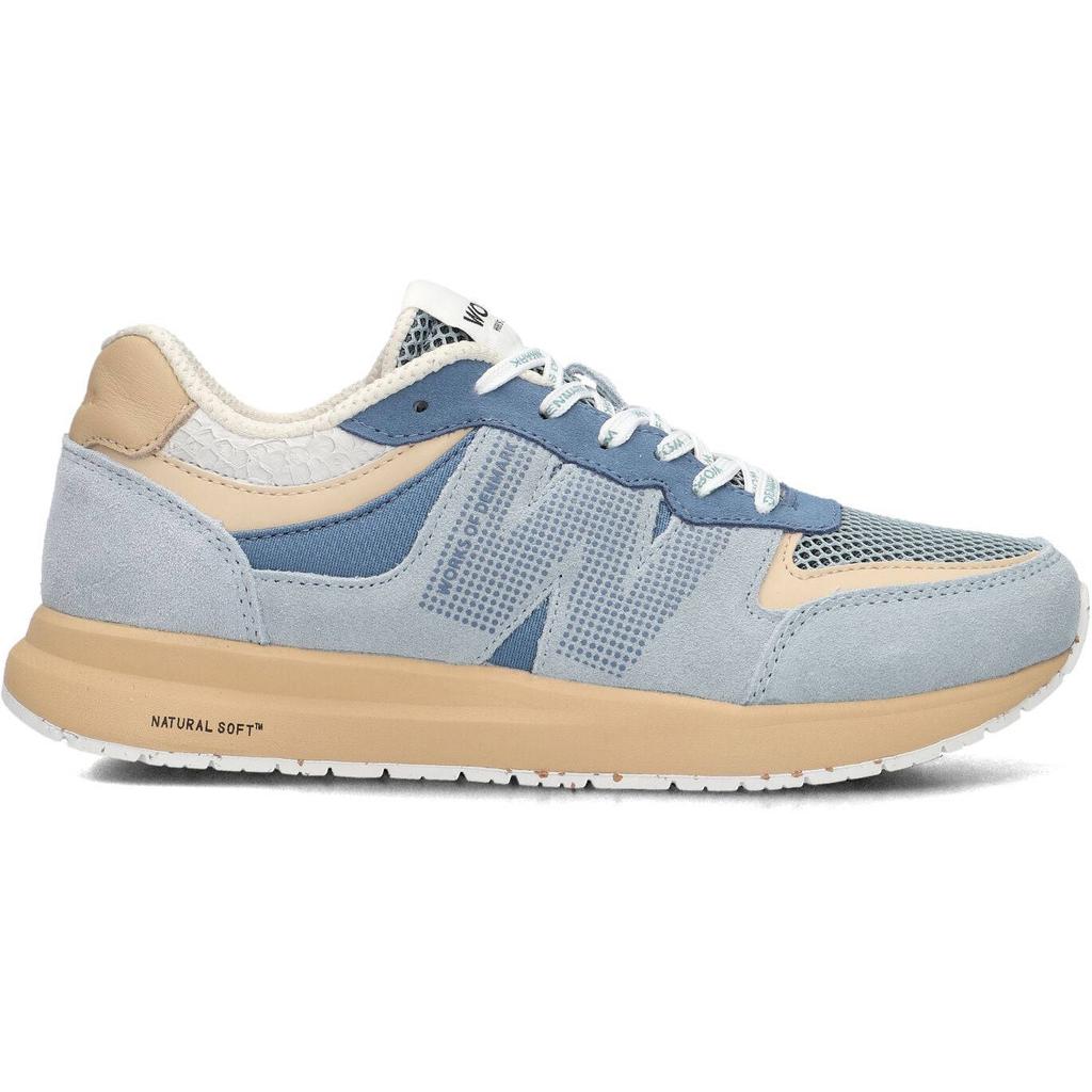 Woden Sneakers Rigmor Open Mesh Blauw