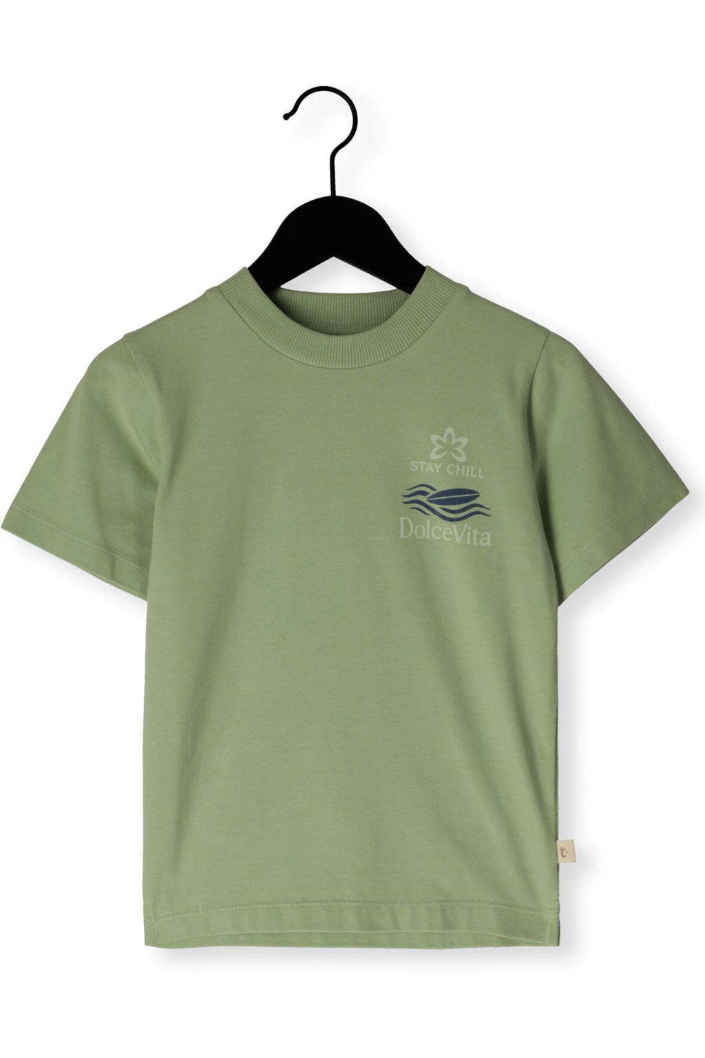 Ton & Ton Polo's & T-shirts Thijn Olijf