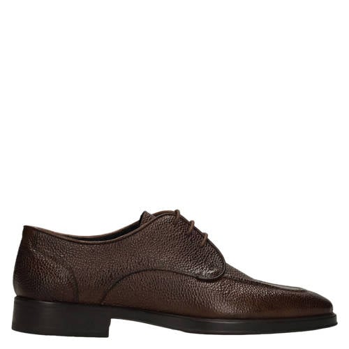 Manfield Black Label leren veterschoenen bruin