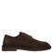 Manfield suède veterschoenen - bruin