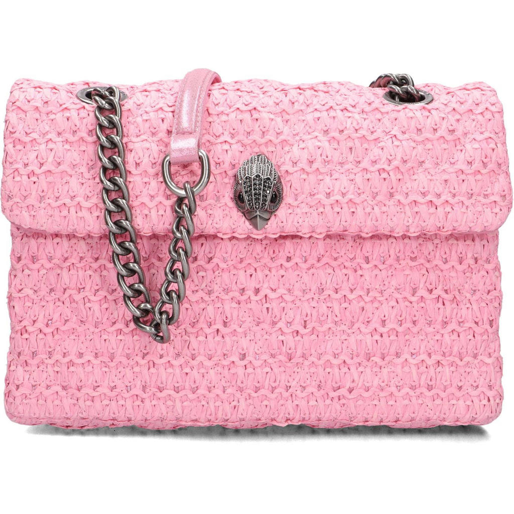 Kurt Geiger Schoudertassen Raffia Kensington Bag Roze - One size
