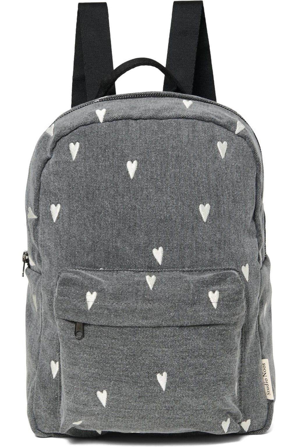 Studio Noos Rugtassen Denim Midi Backpack Grijs - One size