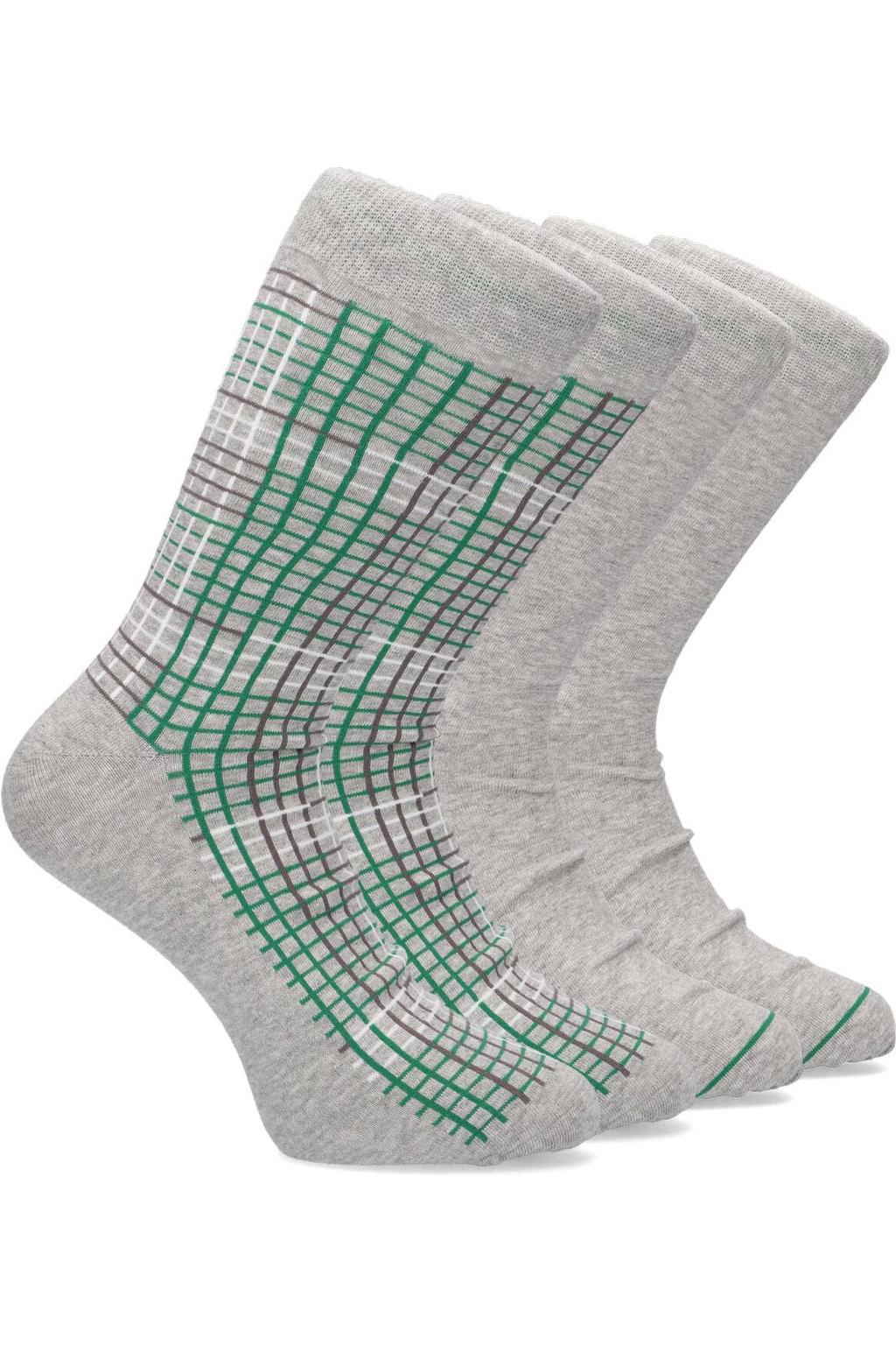 Marcmarcs Sokken Frank Cotton 2-pack Grijs