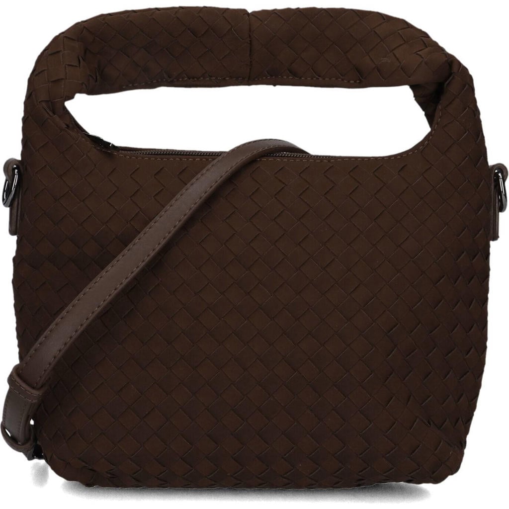 HVISK Handtassen Twist Braided Neoprene Bruin - One size