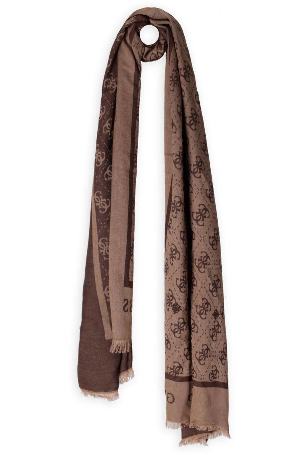 GUESS Sjaals Jacquard Scarf 70x180 Camel - One size