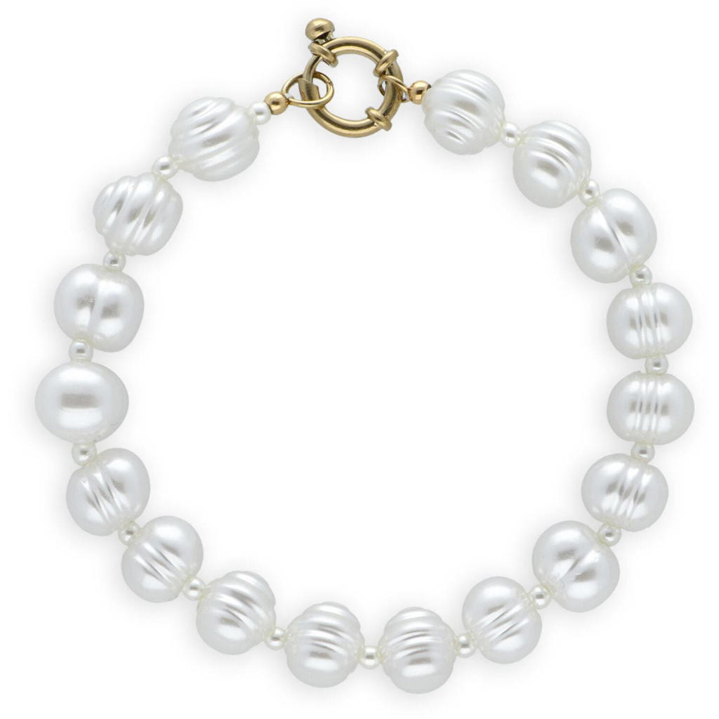 Notre-V Sieraden Bracelet Pearls Goudkleurig - One size