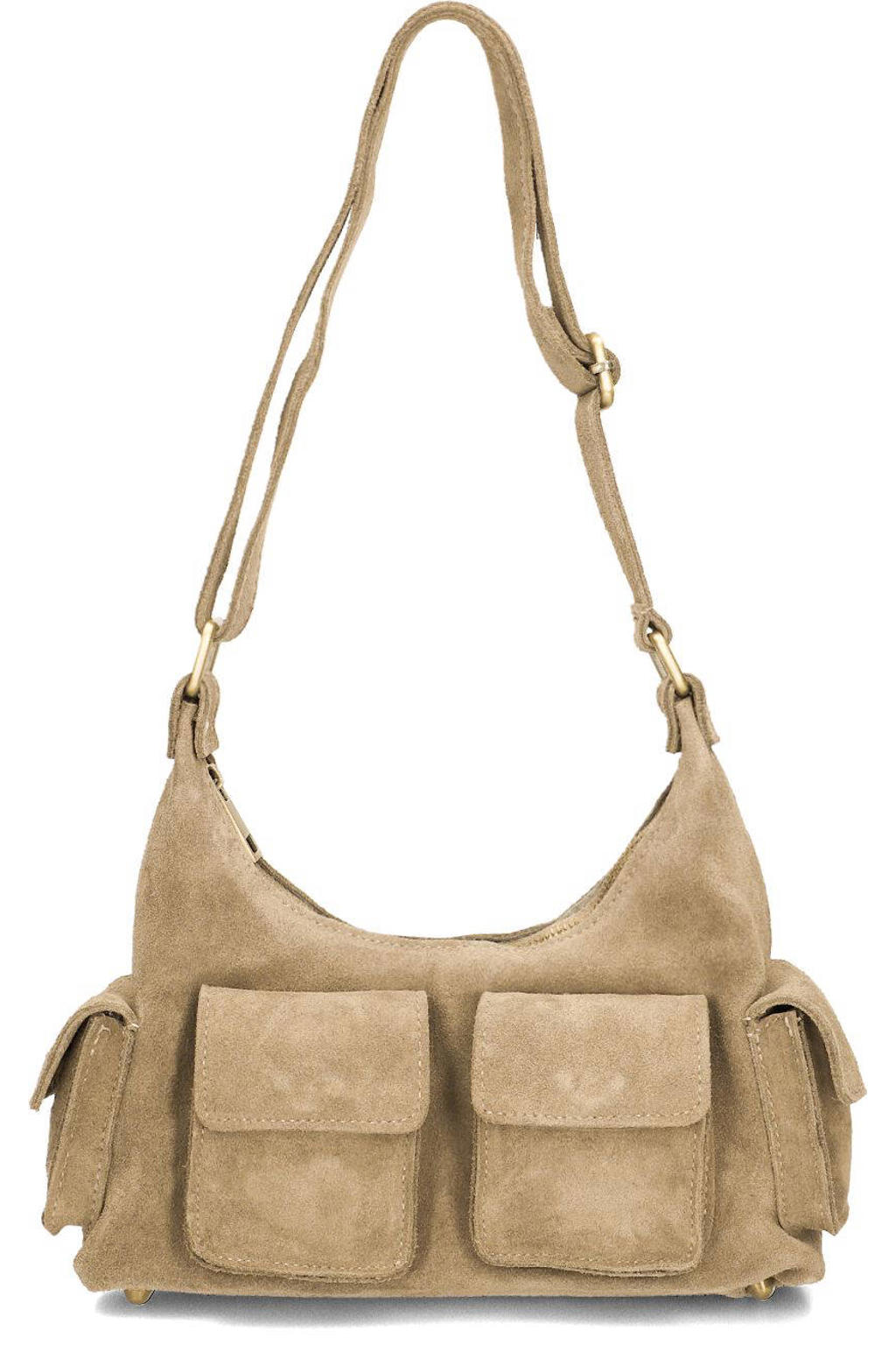 Notre-V Schoudertassen Sen Suede Zand - One size