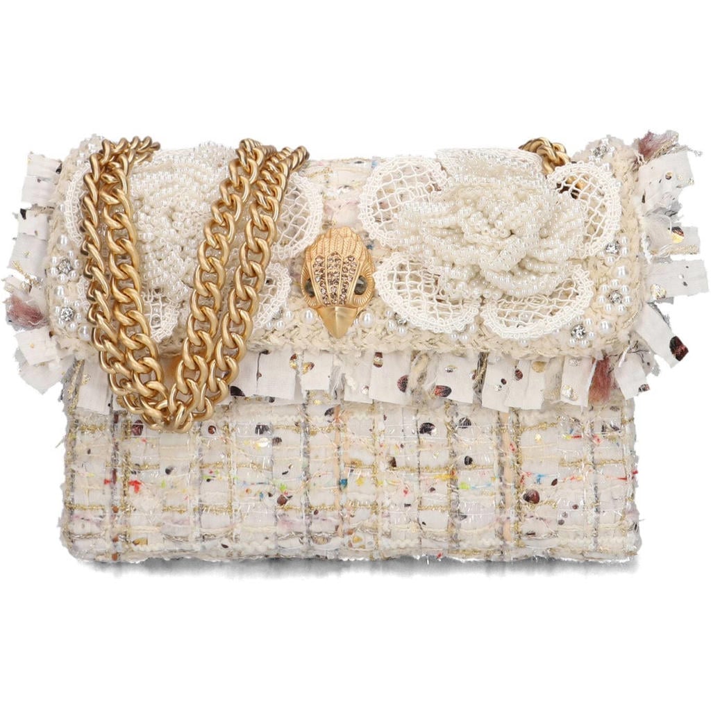 Kurt Geiger Schoudertassen Tweed Mini Kensington Creme - One size