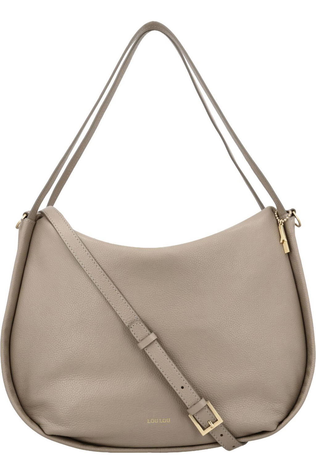 Loulou Essentiels Schoudertassen Lou L Taupe - One size