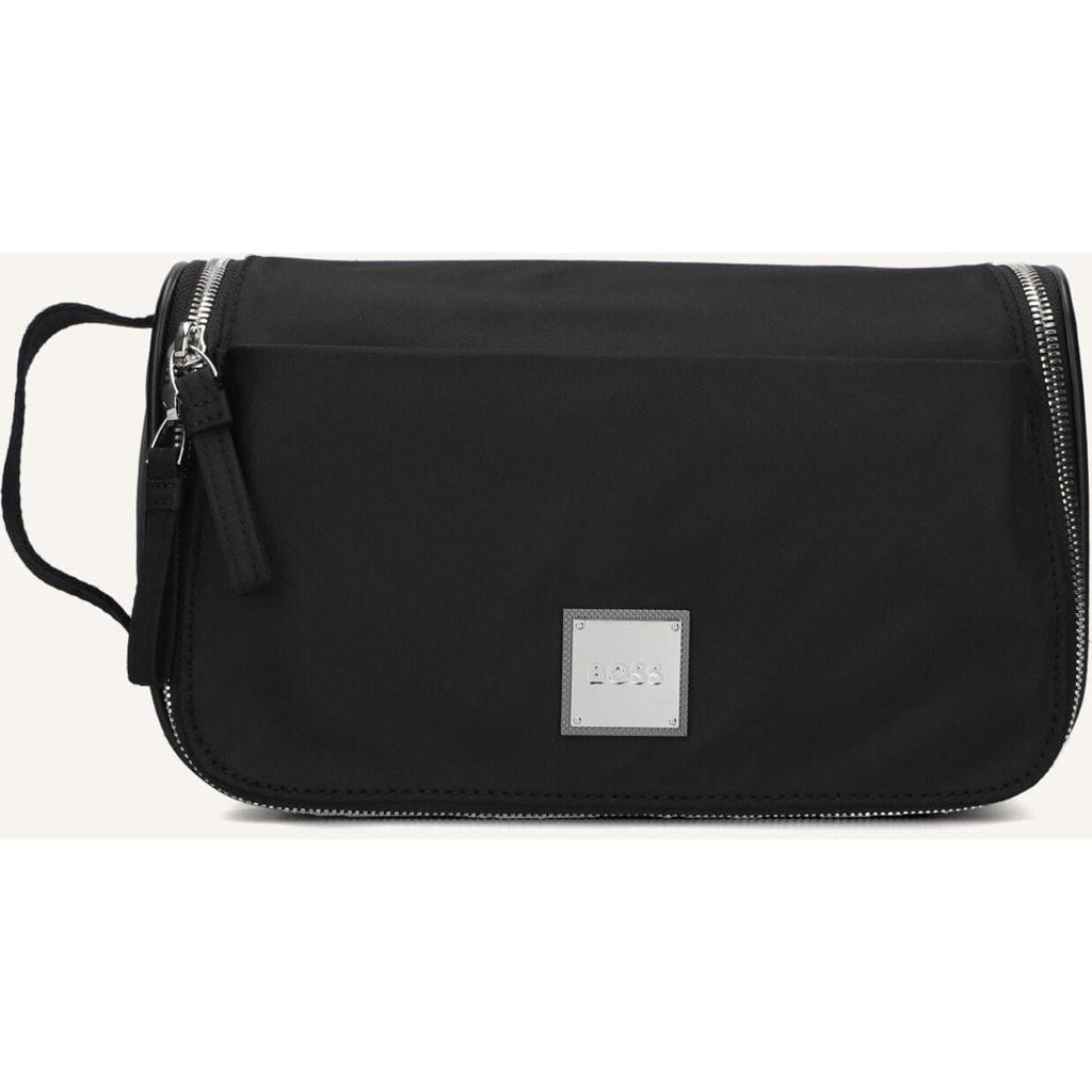 BOSS Toilettassen Lennon Washbag Zwart