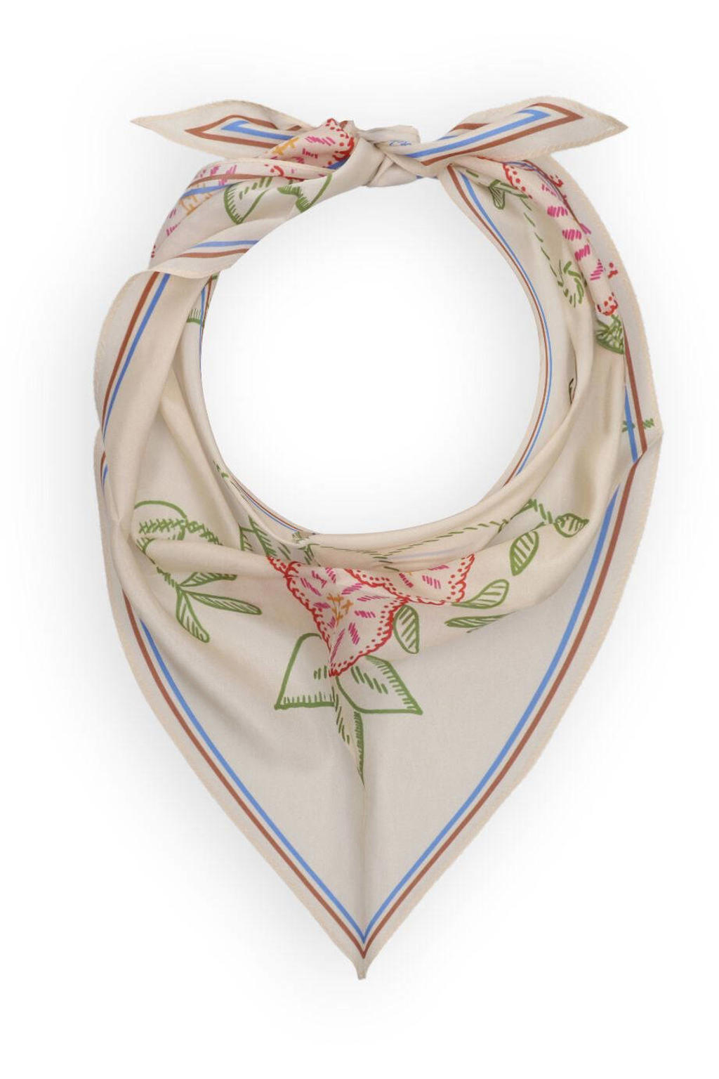 BECKSÖNDERGAARD Sjaals Efloria Triangle Taby Scar Creme - One size