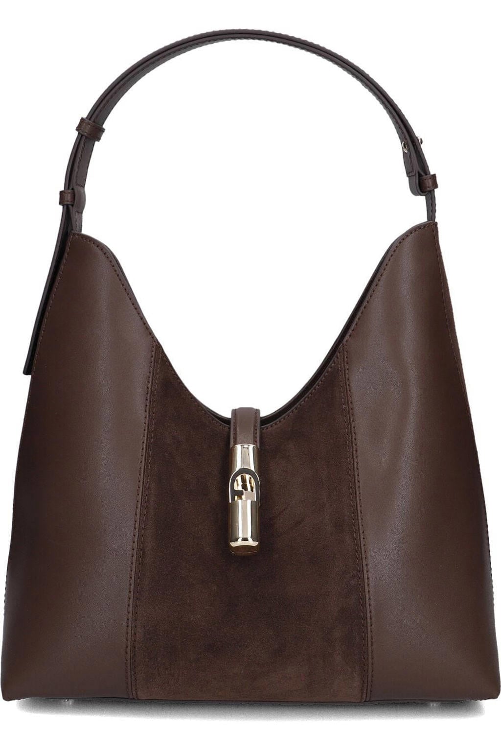 Furla Schoudertassen Furla Goccia M Hobo Bruin - One size