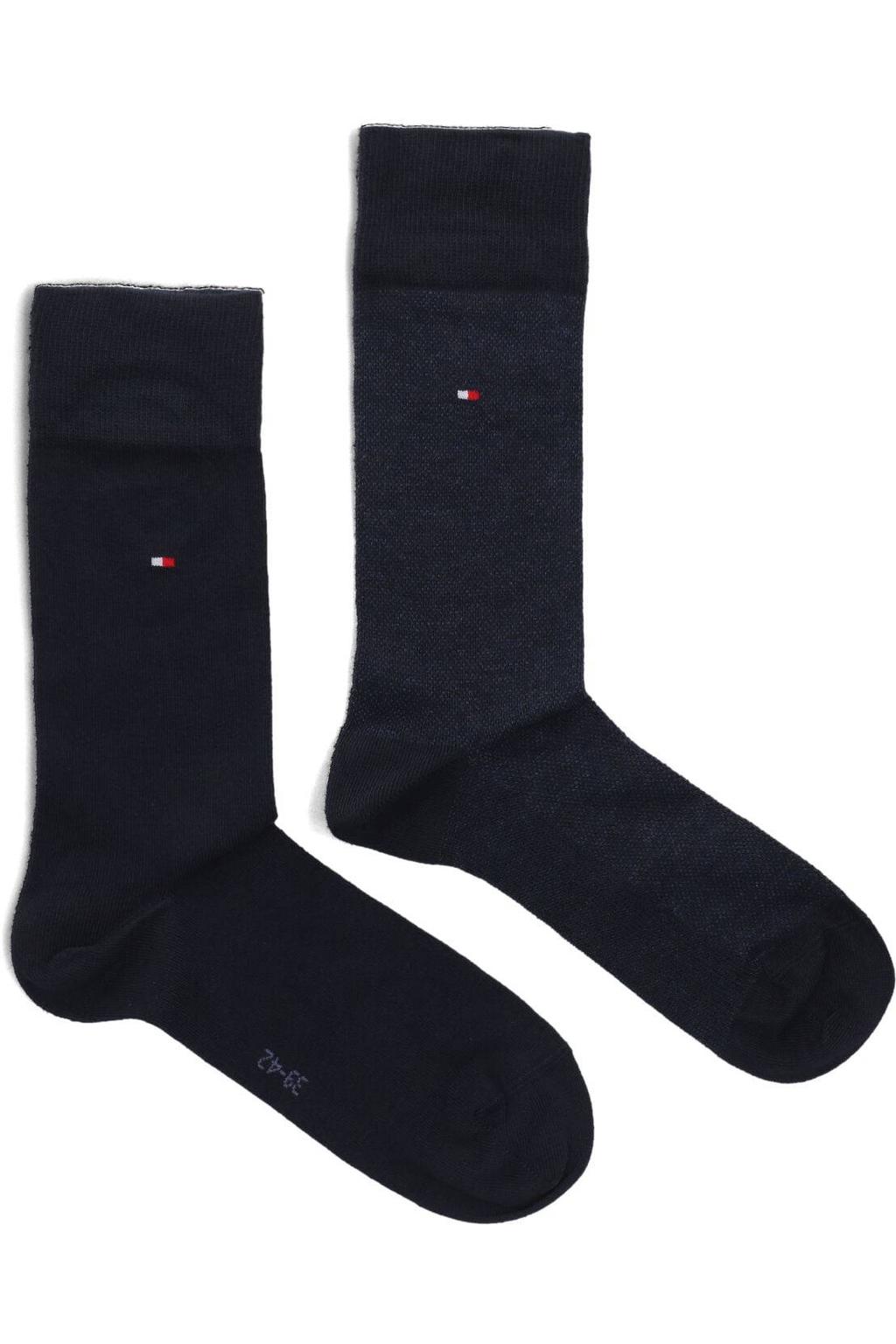 Tommy Hilfiger Sokken Th Men Sock 2p Birdseye Blauw