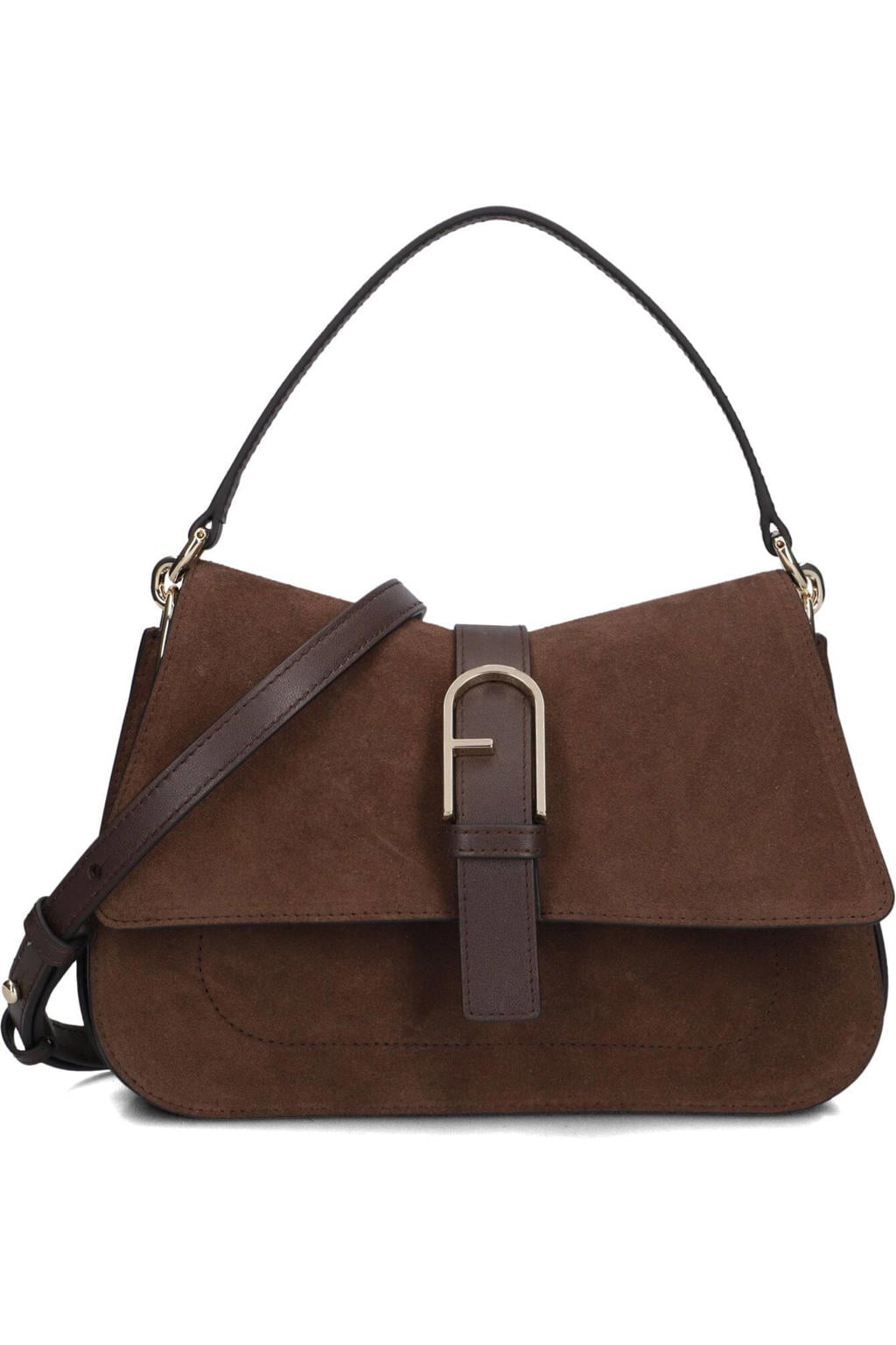 Furla Schoudertassen Furla Flow M Top Handle Bruin - One size