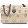 Kurt Geiger Schoudertassen Raffia Mini Kensington Creme - One size
