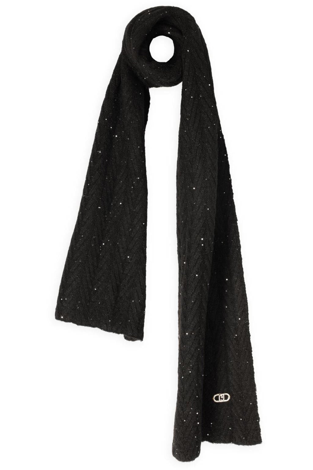 Liu Jo Sjaals Sciarpa Filo Paillettes Zwart - One size