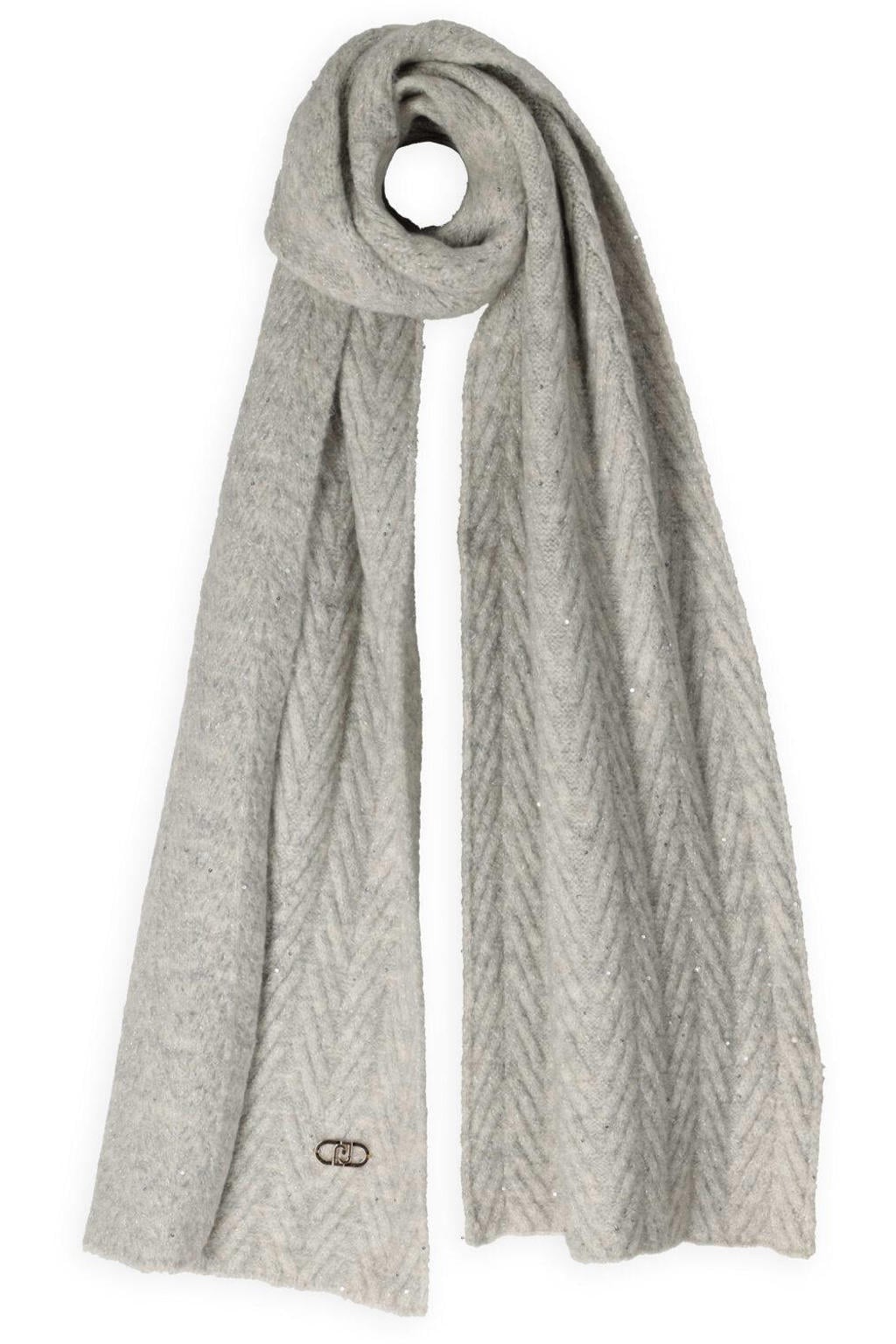 Liu Jo Sjaals Sciarpa Filo Paillettes Lichtgrijs - One size