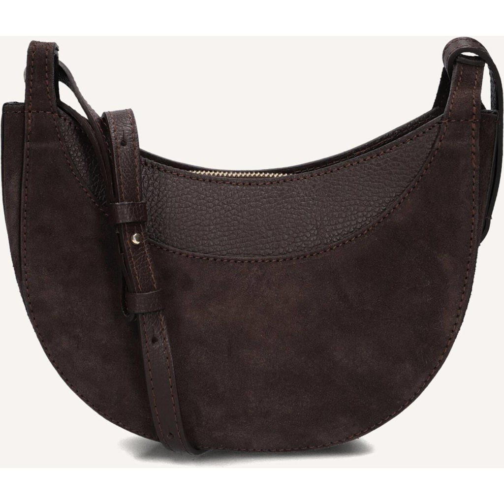 Notre-V Schoudertassen Daisy Suede Grain Bruin