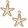 Notre-V Sieraden Earring Sea Star Beige - One size