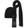 Liu Jo Sjaals Set Beanie/sciarpa Con Tag Zwart - One size