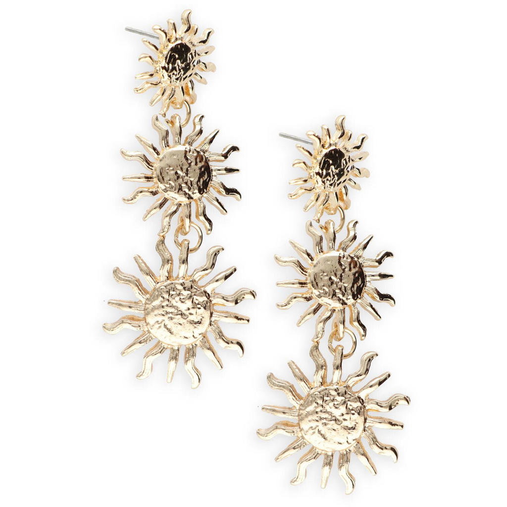 Notre-V Sieraden Earrings Sun Goudkleurig - One size