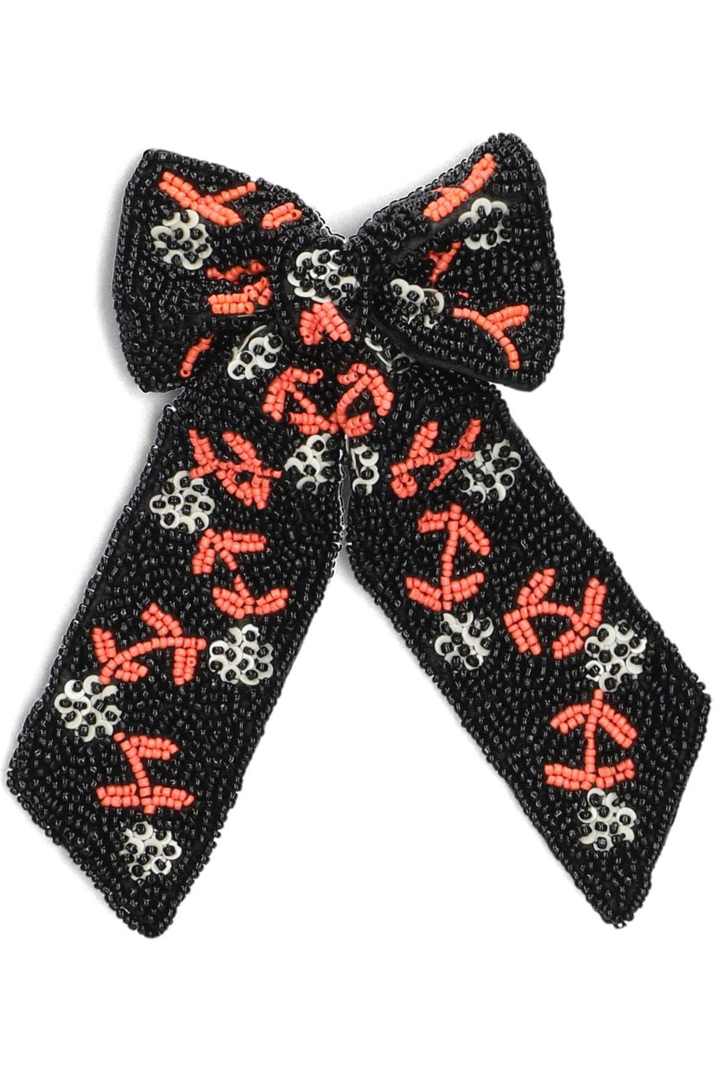 BECKSÖNDERGAARD Haaraccessoires Brombeere Beaded Bow Clip Zwart - One size