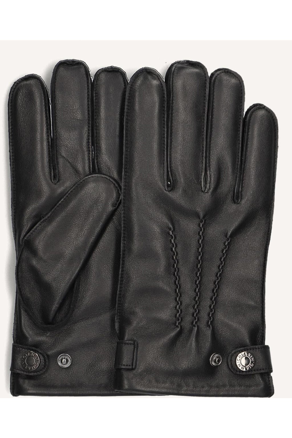 Gianni Chiarini Handschoenen Deerskin Gloves Zwart