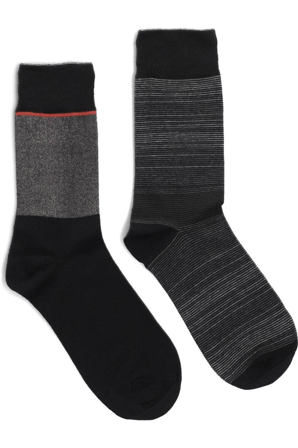 Marcmarcs Sokken Florian Cotton 2-pack Zwart