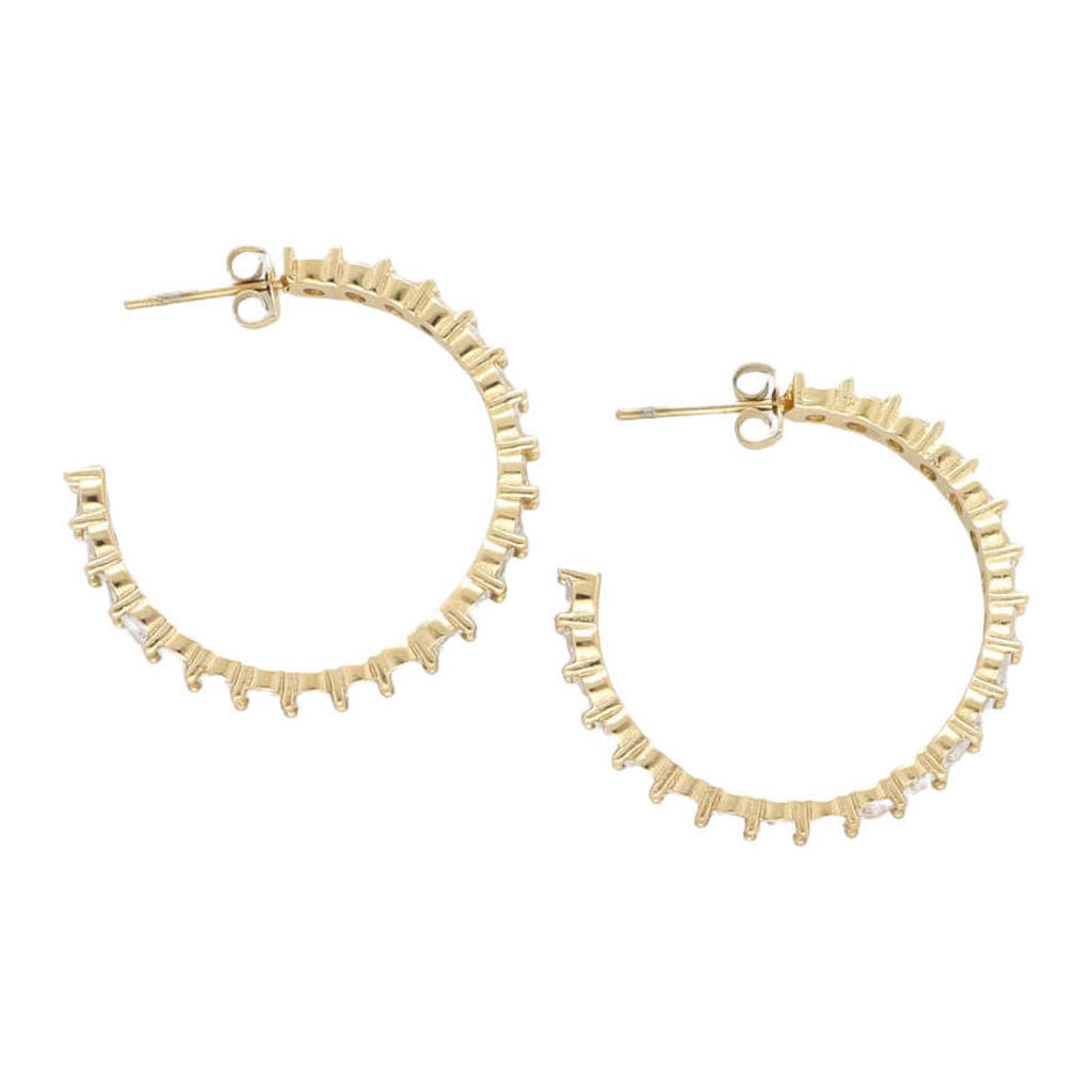 Notre-V Sieraden Earring Strass Goudkleurig - One size