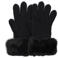 Liu Jo Handschoenen Fake Fur Zwart - One size