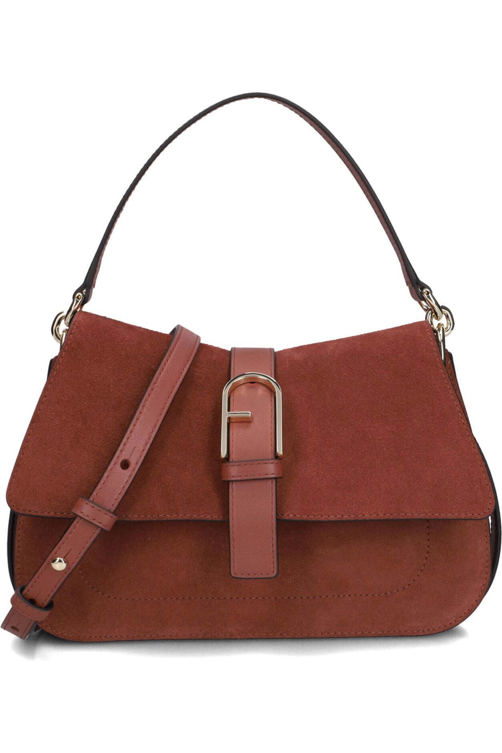 Furla Schoudertassen Furla Flow M Top Handle Cognac - One size