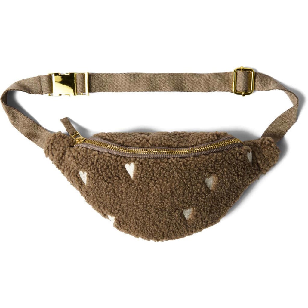 Studio Noos Heuptassen Teddy Hearts Mini Fanny Pack Bruin - One size
