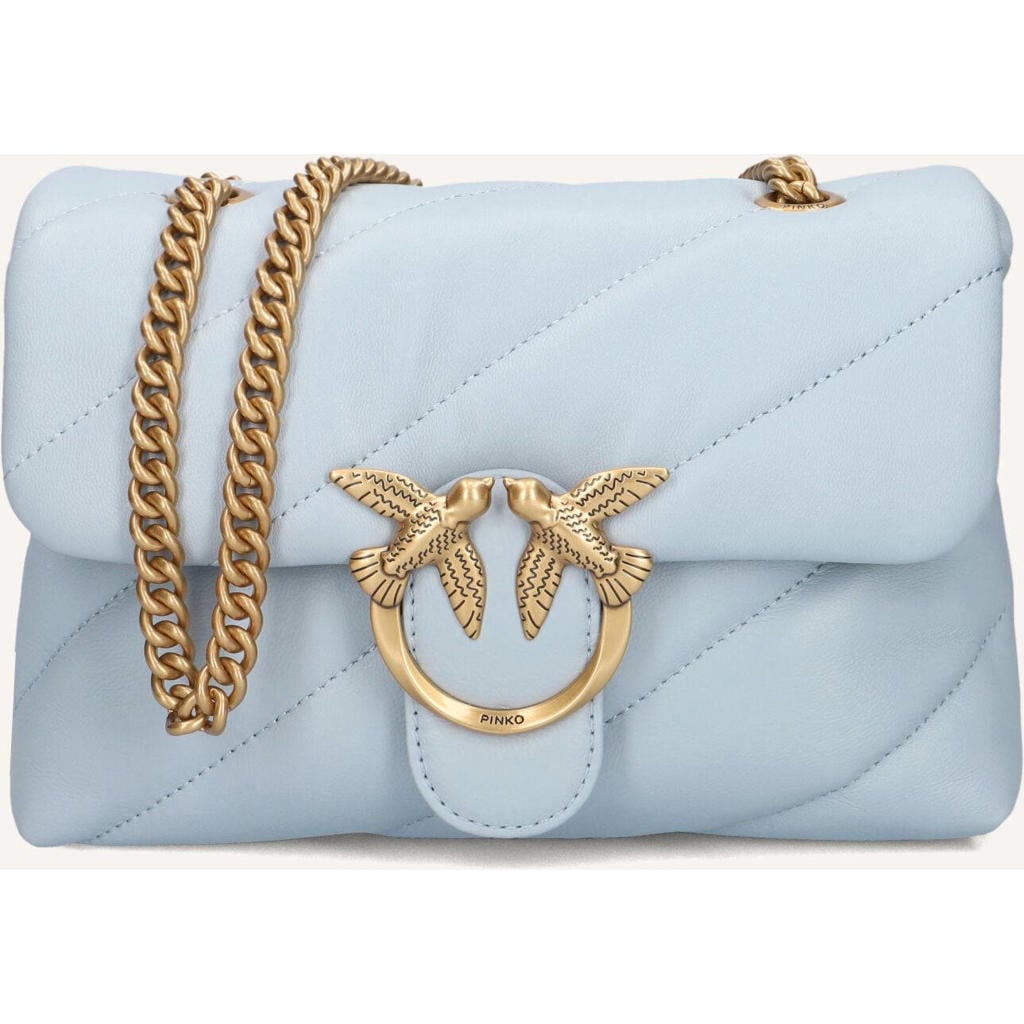 Pinko Schoudertassen Love Puff Mini Lichtblauw