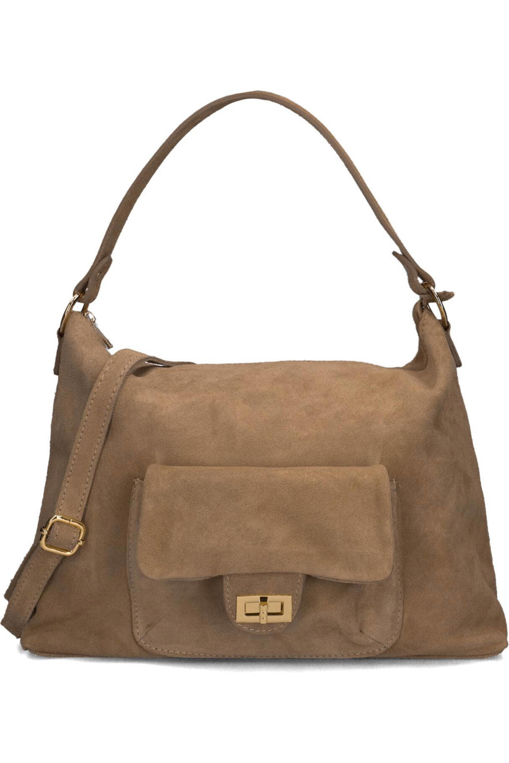 Notre-V Schoudertassen Chucky Suede Taupe - One size