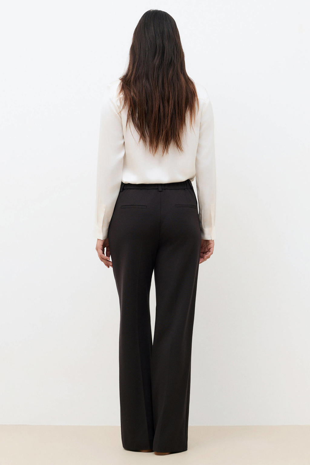 Caroll straight leg broek - donkerbruin