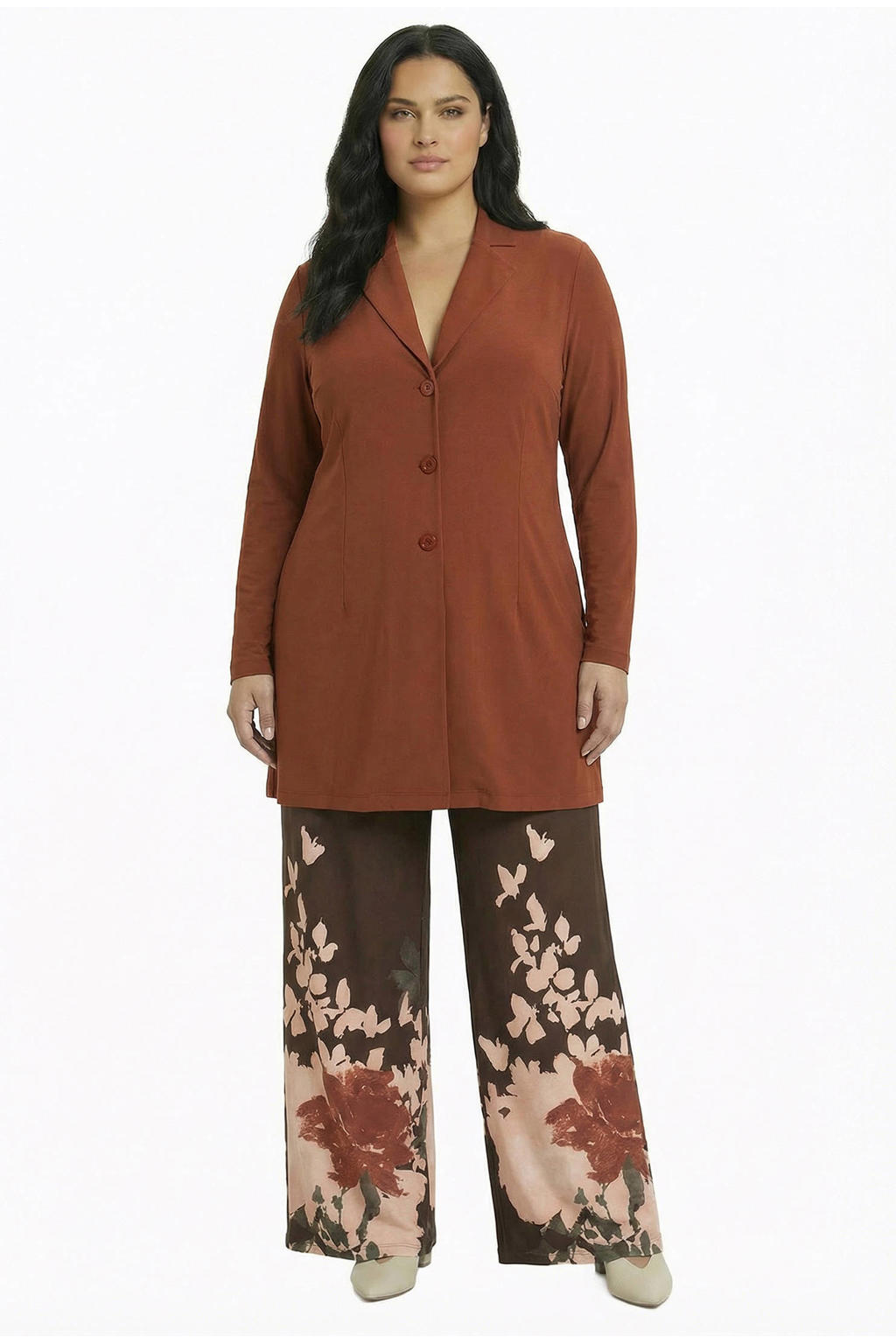 YOEK dolce blazer Plus Size - bruin