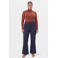 YOEK Dolce flared broek Plus Size -- dark blue denim