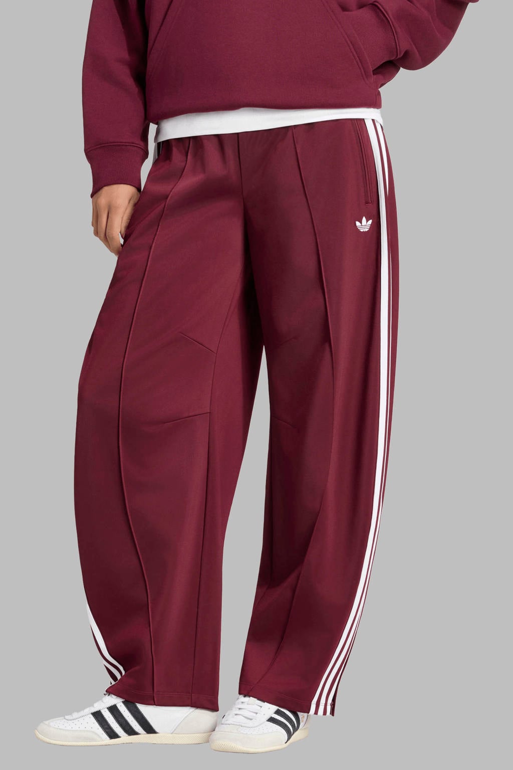 adidas Originals Firebird barrel broek - donkerrood