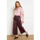 LOLALIZA blouse met borduursels - lichtroze