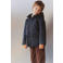 Mango Kids katoenen corduroy parka - marineblauw