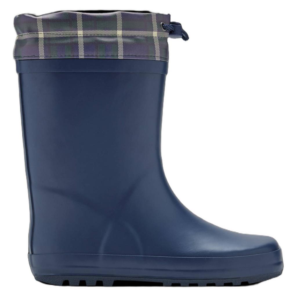 Mango Kids geruite regenlaarzen - marineblauw