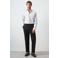 Mango Man slim fit overhemd met krijtstreep - grijs