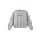 Mango Kids boxy sweater met tekst - grijs