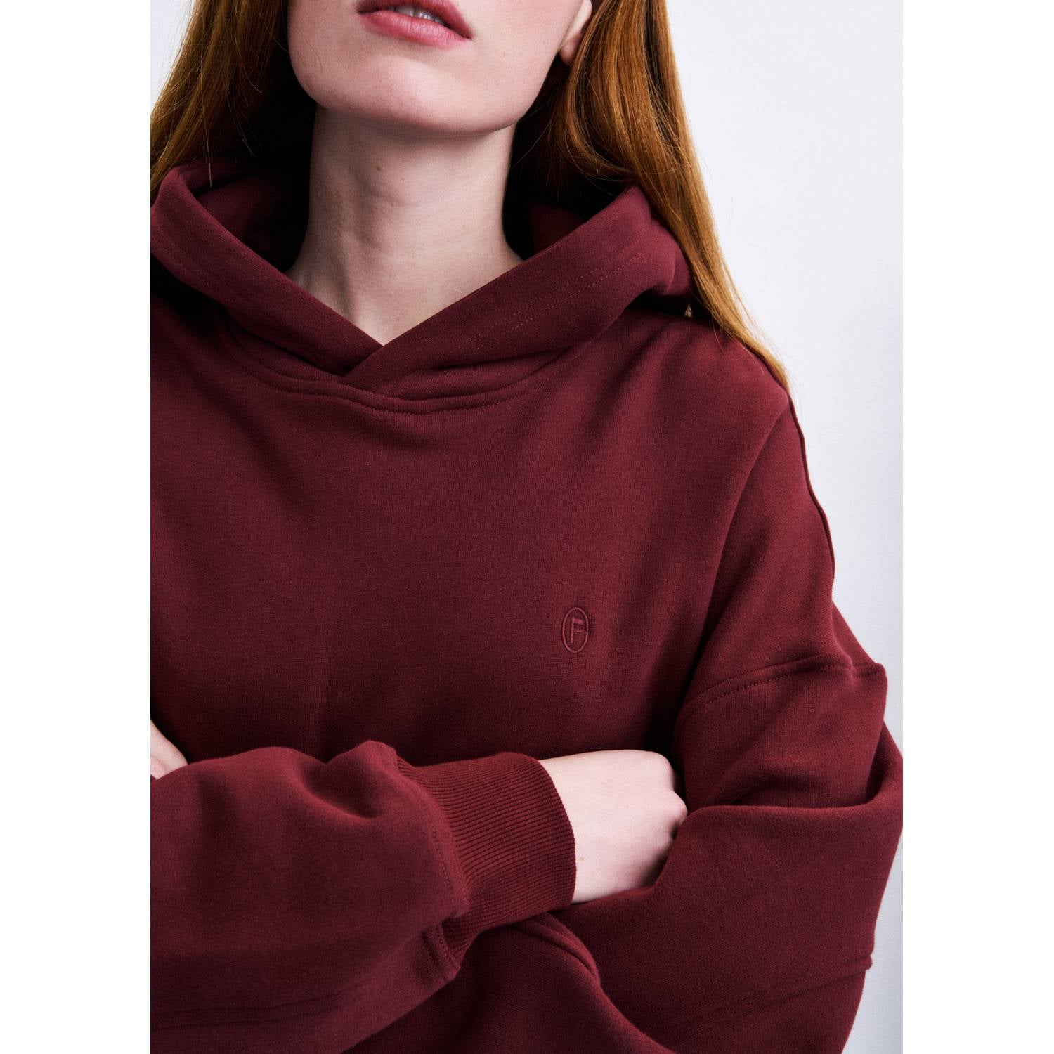 FRNCH hoodie bordeauxrood