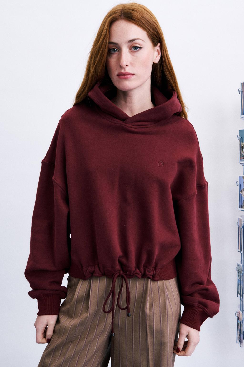 FRNCH hoodie - bordeauxrood