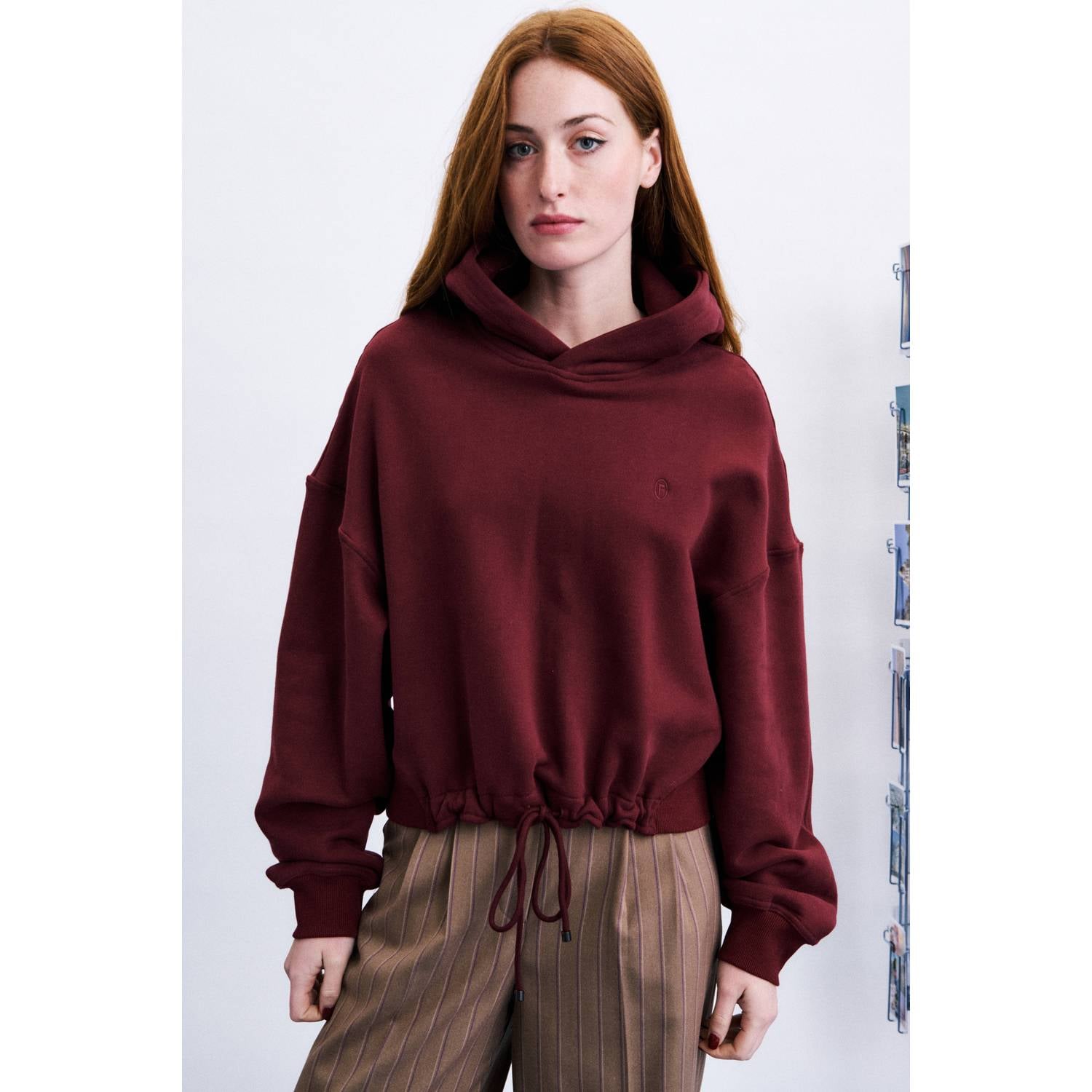 FRNCH hoodie bordeauxrood