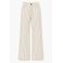 FRNCH wide leg gestreepte jeans - crème
