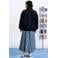 FRNCH bomberjack met wol - donkerblauw