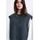 FRNCH wollen geruit vest - blauw